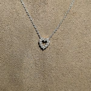 Heart diamond necklace